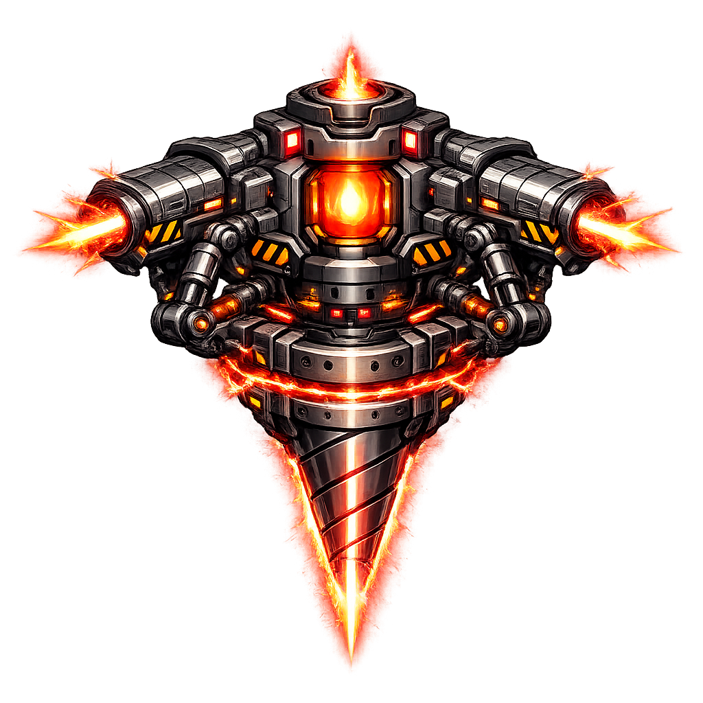 Infinite Miner drillship artwork